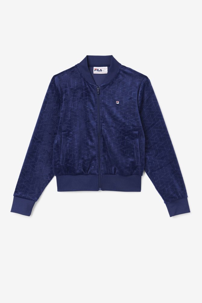 Zenaida Velour Track Jacket