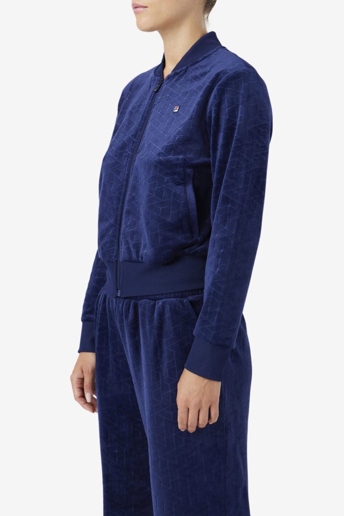 Zenaida Velour Track Jacket - Image 2