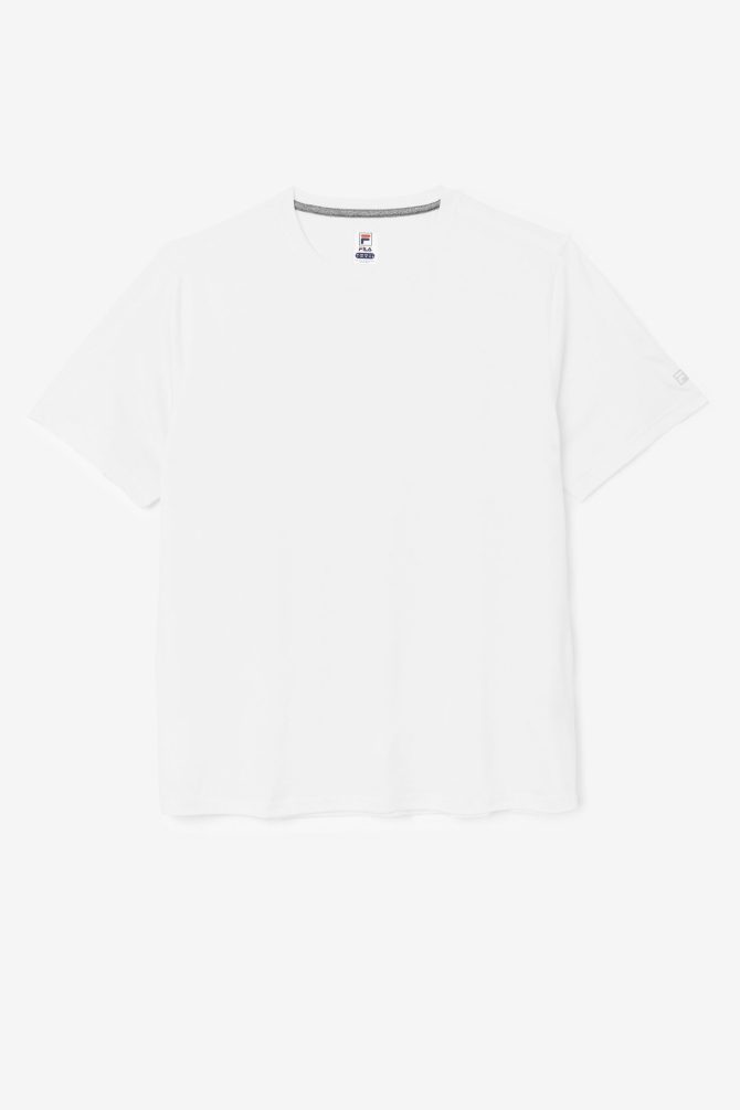 essentials heather mesh crew