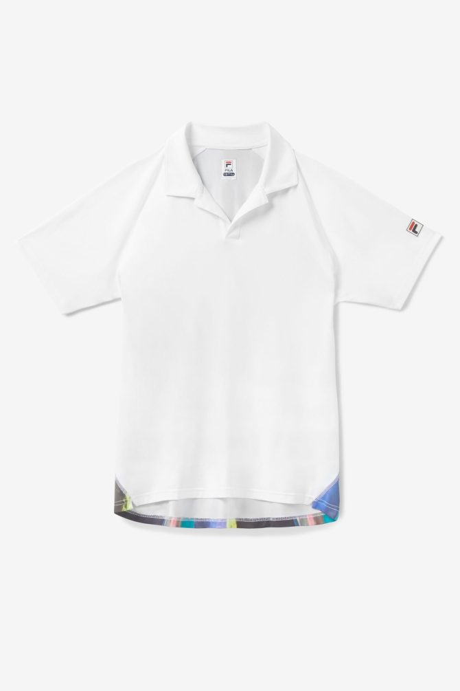 Center Court Galaxy Printed Polo
