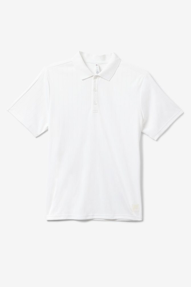 White Line Pin Stripe Polo