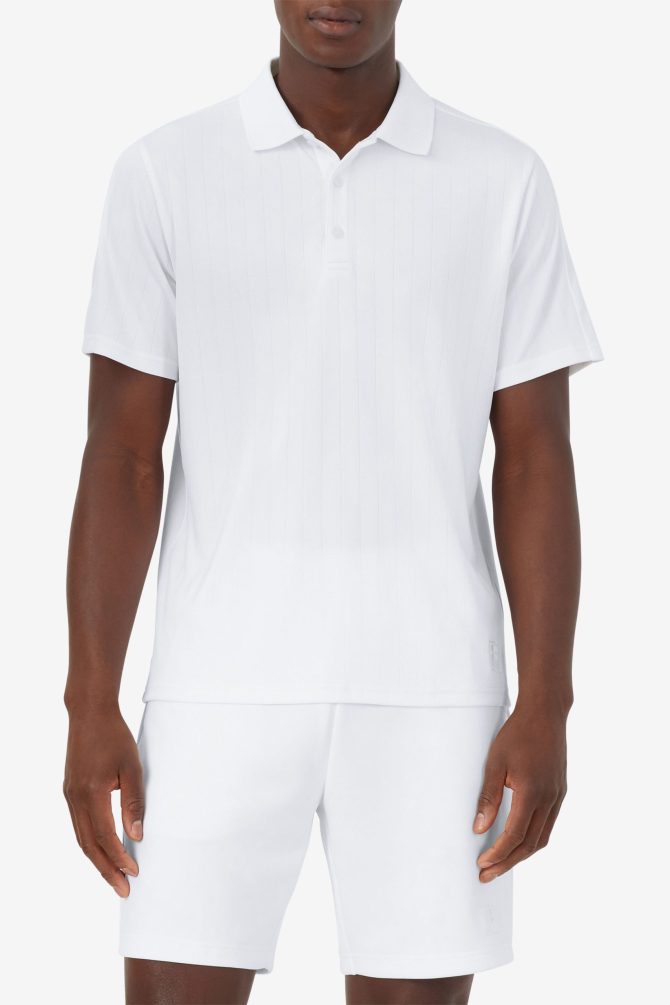 White Line Pin Stripe Polo - Image 4