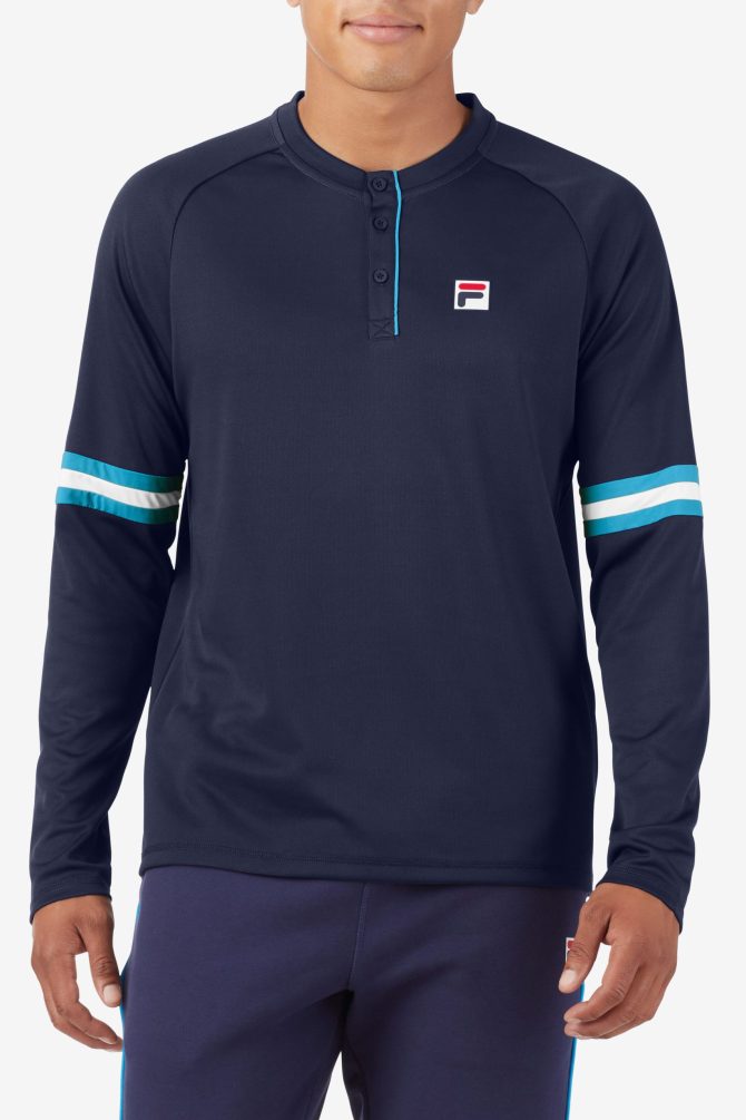 Tie Breaker Long Sleeve Henley - Image 2