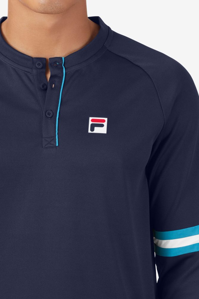 Tie Breaker Long Sleeve Henley - Image 3