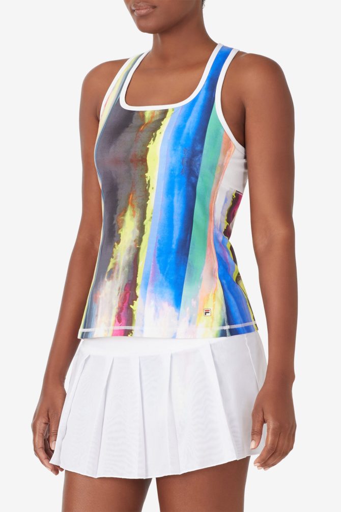 Center Court Galaxy Printed Racerback Tank - Image 2