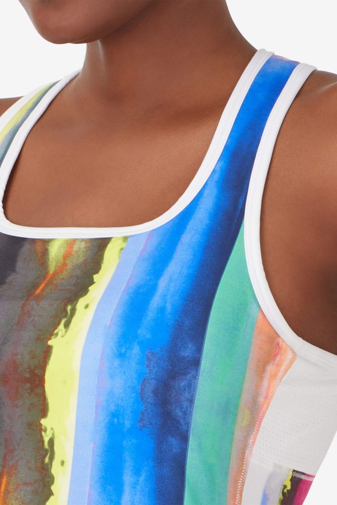 Center Court Galaxy Printed Racerback Tank - Image 3