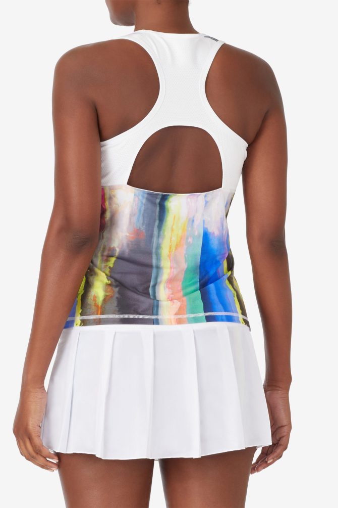 Center Court Galaxy Printed Racerback Tank - Image 4