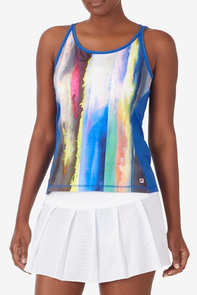 Center Court Galaxy Printed Full Coverage Tank - Image 2