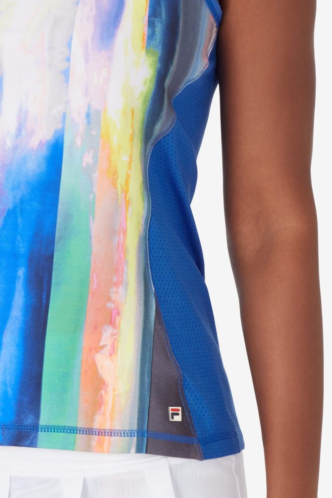 Center Court Galaxy Printed Full Coverage Tank - Image 3