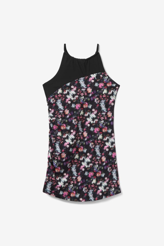 Kick Serve Printed Halter Dress