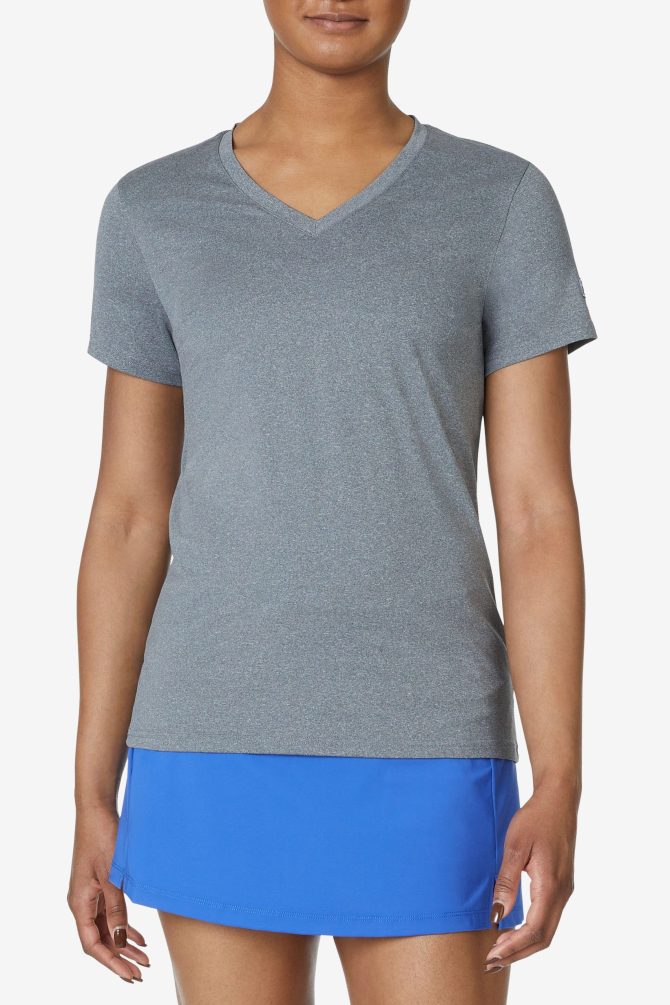 TENNIS SHORT SLEEVE V-NECK TOP - Image 2