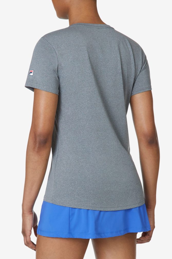 TENNIS SHORT SLEEVE V-NECK TOP - Image 3
