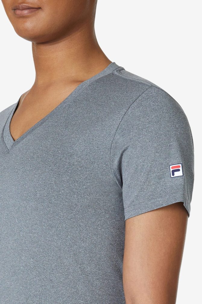 TENNIS SHORT SLEEVE V-NECK TOP - Image 5