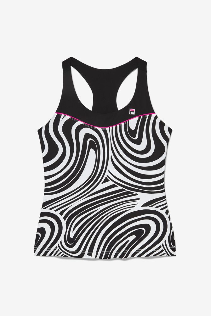 Tie Breaker Printed Racerback Tank